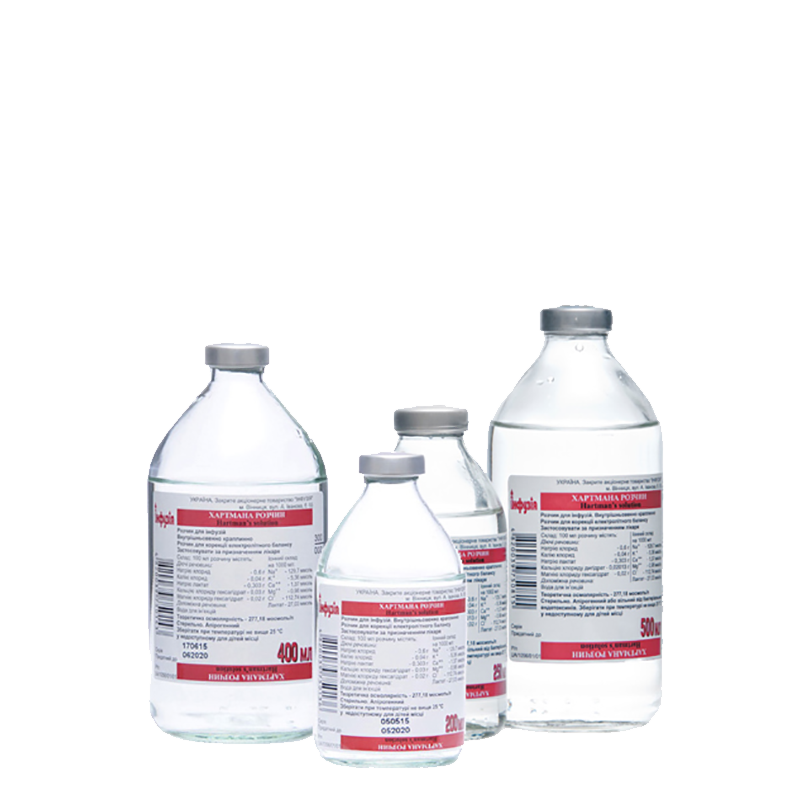 Хартмана розчин для інфузій пляшка 200 мл